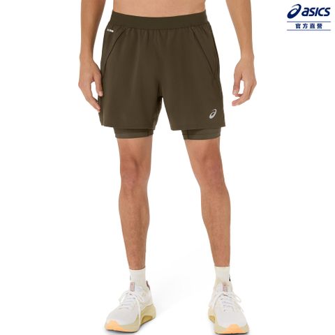 ASICS 亞瑟士 ROAD 2IN1 5吋 短褲 男款 ACTIBREEZE 海外版 跑步下著 2011D245-200