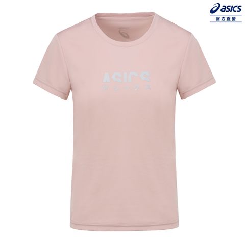 ASICS 亞瑟士 短袖上衣 女款 KATAKANA 亞洲版 跑步上衣 2012D401-700