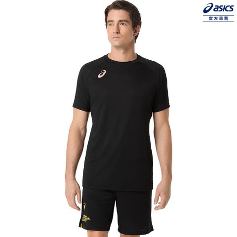 ASICS 亞瑟士 短袖上衣 男女中性款 日本版 排球上衣 2053A247-002