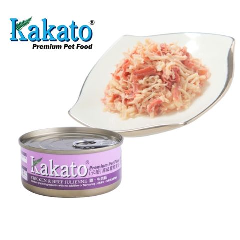 Kakato 卡格餐食罐 (雞、牛肉絲)70g