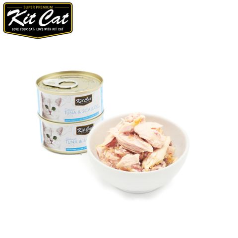 Kit Cat貓罐-鮪魚.扇貝 80g*24入