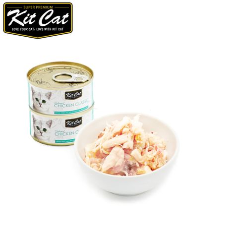 Kit Cat 貓罐-經典雞肉 80g*24入