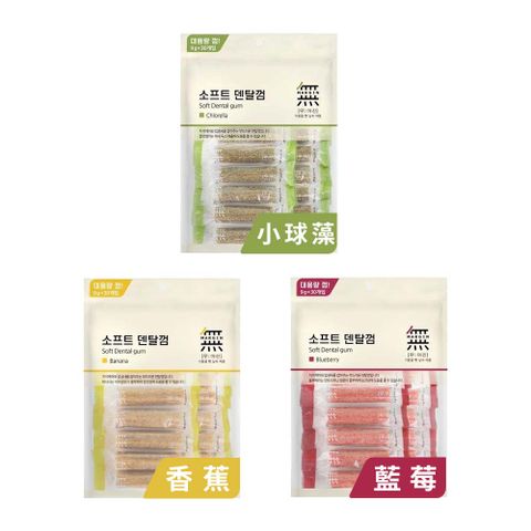 【2入組】無IN-耐咬潔牙點心-小球藻/香蕉/藍莓 9gx30(270g)