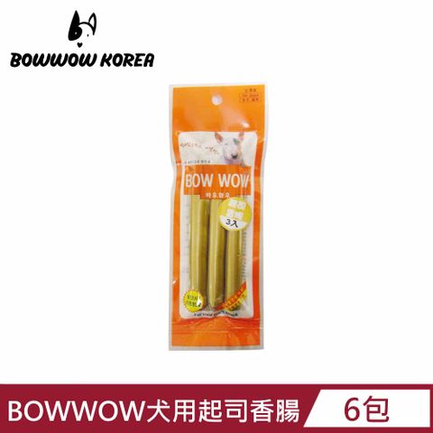 BOWWOW 犬用起司香腸 x6包 狗零食 寵物零食