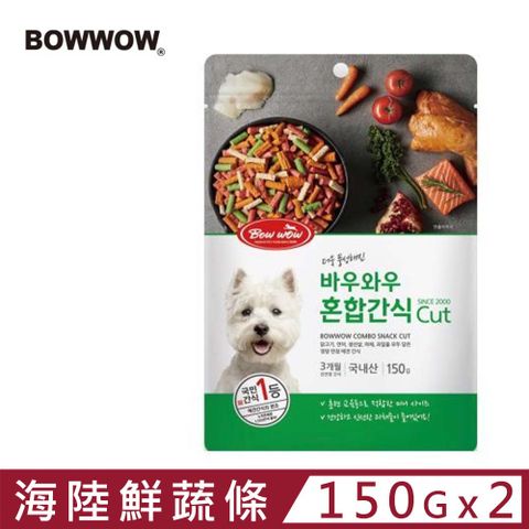 BOWWOW 【2入組】高鈣海陸鮮蔬條 150g (41-466-1)