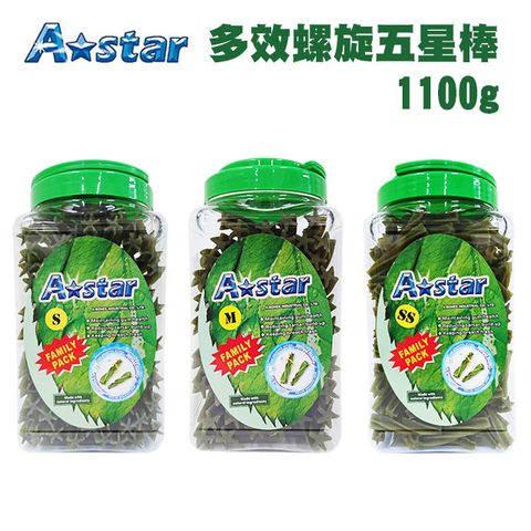 A-Star Bones系列多效螺旋五星棒桶裝 1100g 多種尺寸