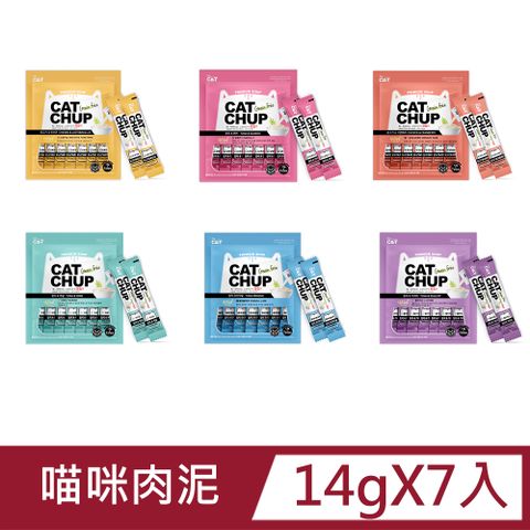 喵洽普 韓國 貓咪肉泥 (多種口味) 14g 7入裝