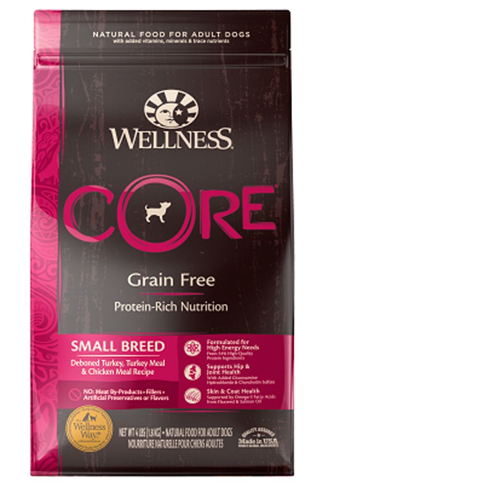 Wellness 寵物健康 -Core無榖小型成幼犬低敏均衡成長4LB83折