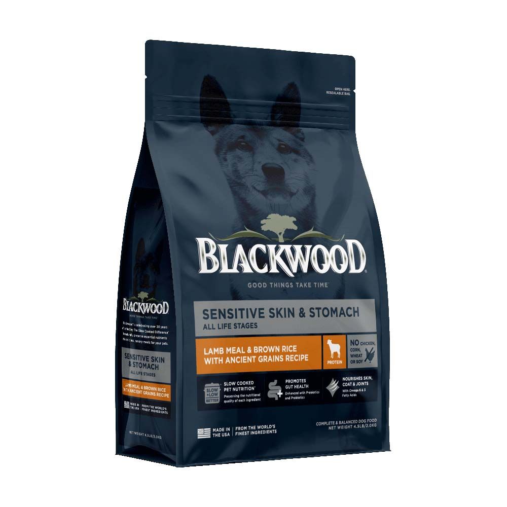 BLACKWOOD 柏萊富 功能性護膚亮毛配方(羊肉+糙米)全齡犬糧 4.5LB