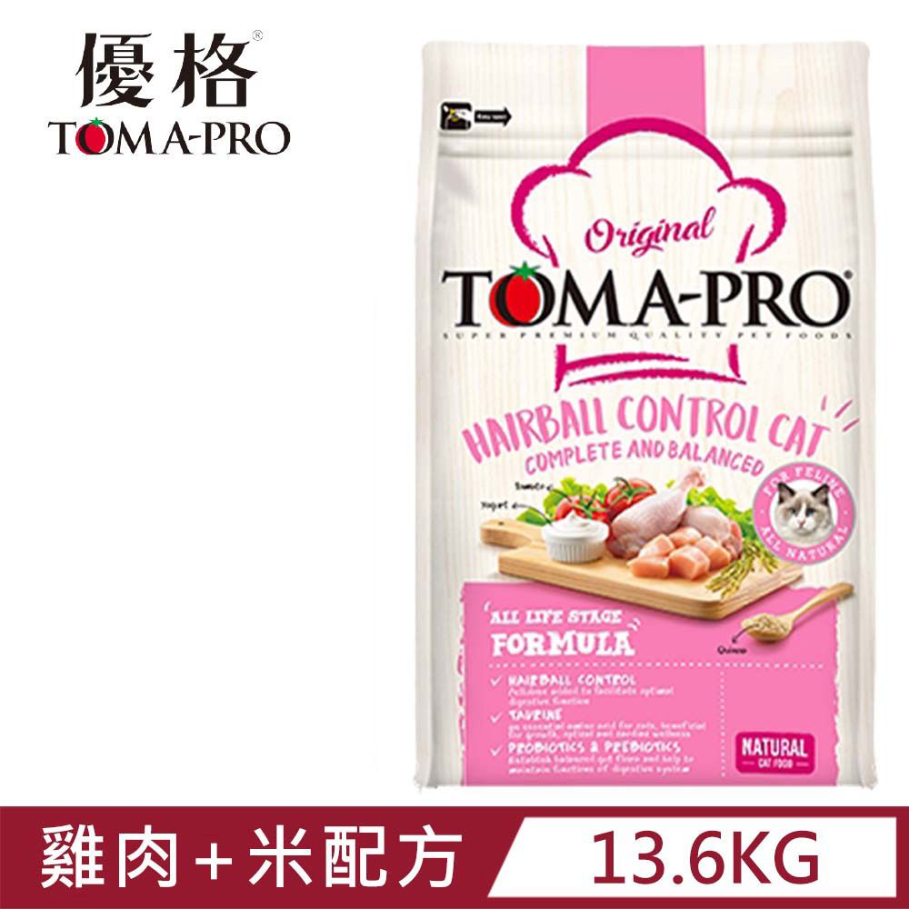 TOMA-PRO 優格 成幼貓-雞肉+米化毛高纖配方 30lb/13.6kg