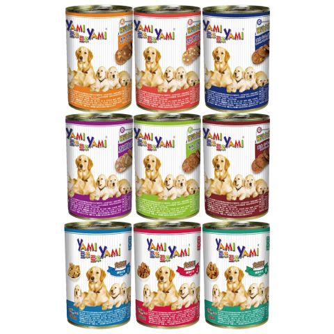 【24入組】YAMI亞米-(羅浮大餐/鮮味角燒)系列大餐犬罐 400g