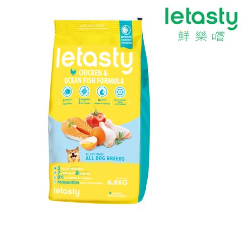 letasty鮮樂嚐 成幼犬雞&amp;鮭魚高適口性配方6.8kg