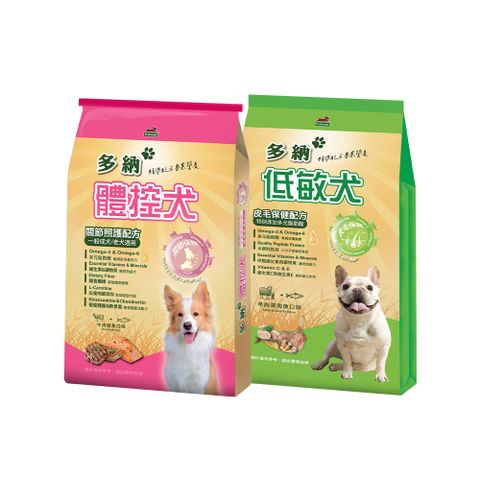 【Donna 多納】體控&低敏犬糧15KG