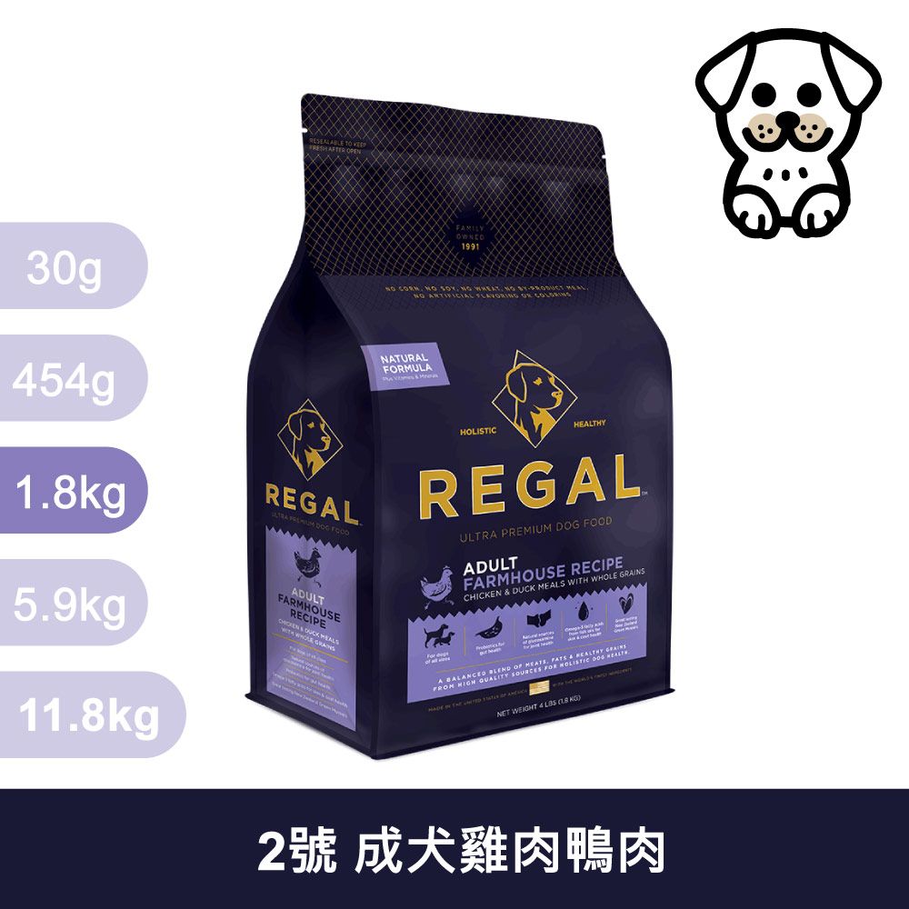 REGAL 芮格爾 RD2 成犬 雞肉&鴨肉 1.8kg