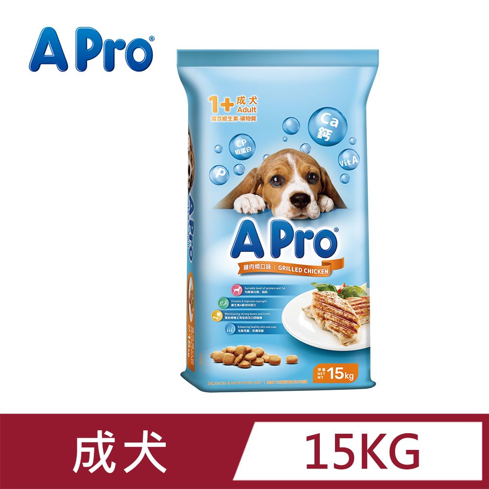 APro 愛卜 犬糧 - 雞肉燒口味 15KG