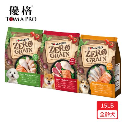 TOMA-PRO 優格 -全齡犬零穀系列 15LB_(全齡犬/無穀/犬糧/狗飼料)