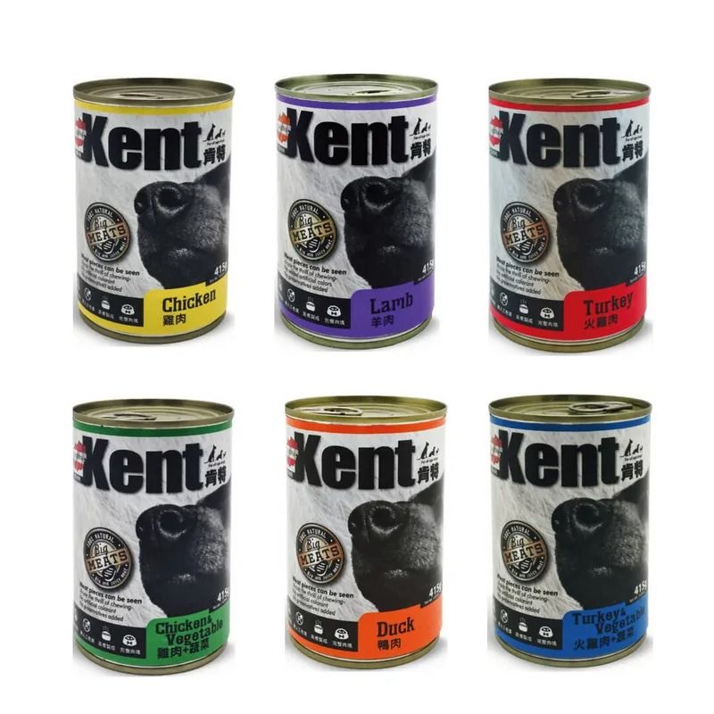  【48入組】KENT肯特犬罐415g (6種口味)