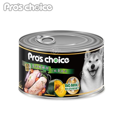 Pro's choice 博士巧思 氣冷雞排犬罐165g 雞排板栗南瓜(24罐/箱)