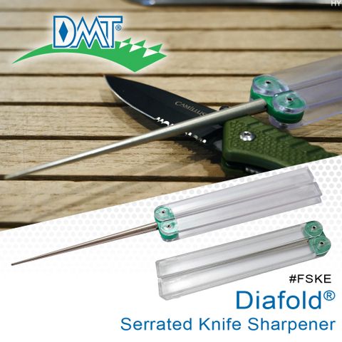 DMT DIAFOLD SERRATED KNIFE SHARPENER 齒刃專用磨刀棒(特平滑表面)#FSKE