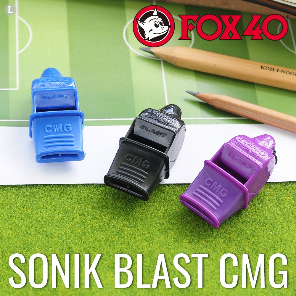 FOX  40 SONIK BLAST CMG 9203 彩色系列高音哨(附繫繩)  2個合售