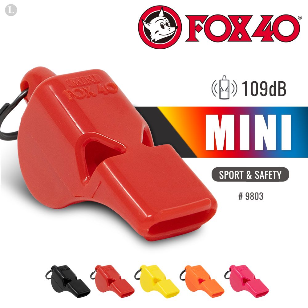 FOX  40 MINI 9803 彩色系列哨(附繫繩) 單色單顆售