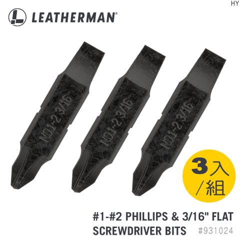 LEATHERMAN 1-2十字起子 &amp; 3/6"一字起子(三入/組) 931024