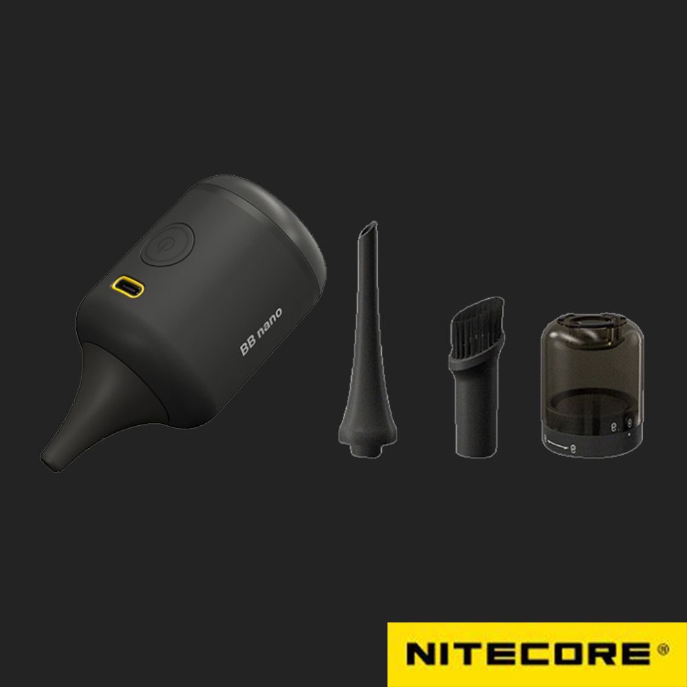 NiteCore  奈特科爾 BB nano 多用途迷你電動氣吹 + NIA007 拓展吸塵套裝 組合