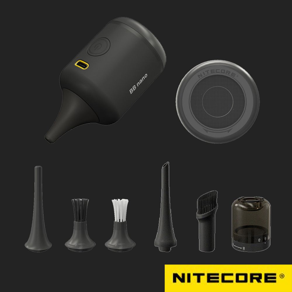 NiteCore  奈特科爾 BB nano 多用途迷你電動氣吹 + NIA006NIA007NIA008 組合