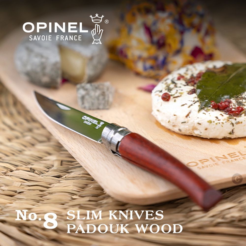OPINEL  No.8 Slim Line Padouk 法國刀細長系列/花梨木刀柄(#OPI_002554)