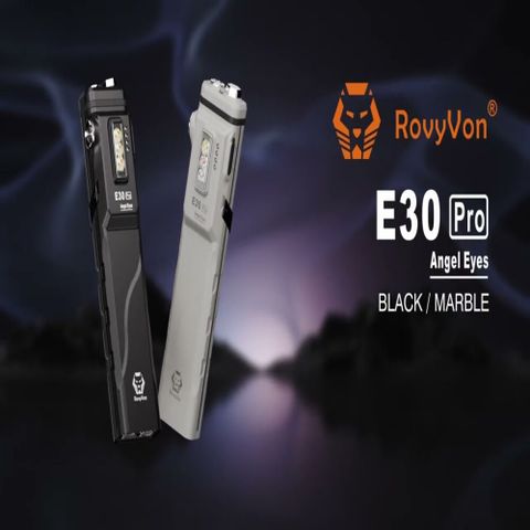 RovyVon E30 Pro 3500流明 天使眼EDC手電筒/黑色