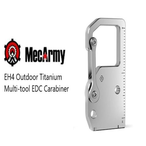 MecArmy EH4 戶外鈦金屬多功能工具 EDC 登山扣