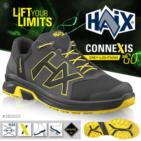 HAIX CONNEXIS GO GTX LOW 低筒運動鞋(灰黃) (#360003)