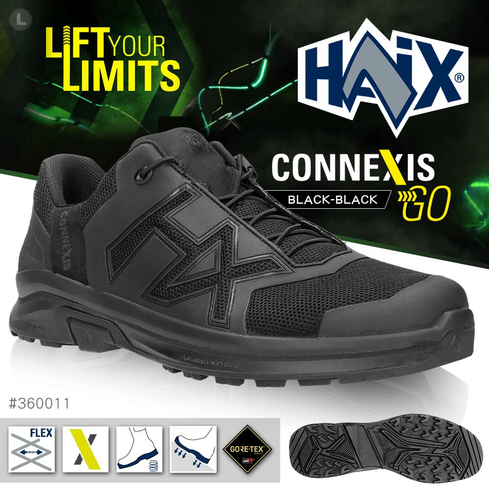 HAIX  CONNEXIS GO GTX LOW 低筒運動鞋(黑色) (#360011)