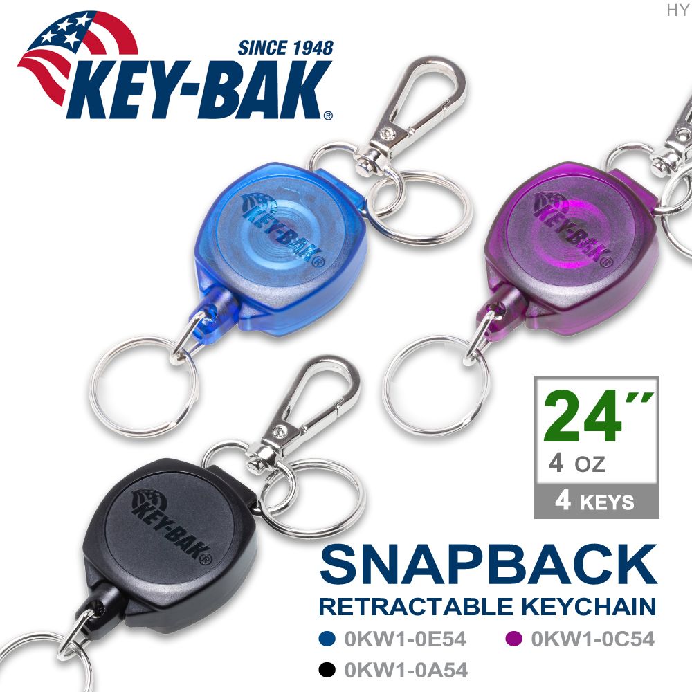 Key-bak Snapback Retractable Keychain