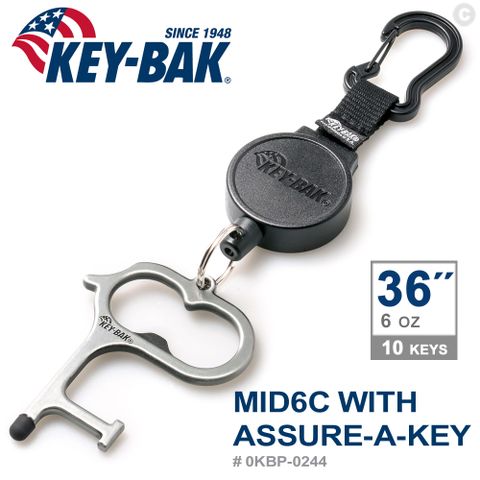 KEY BAK MID6C 系列 36”伸縮鑰匙圈+Assure-A-Key多功能指環 (#0KBP-0244)