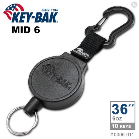 KEY-BAK MID6系列 36”伸縮鑰匙圈(附扣環) #0006-011