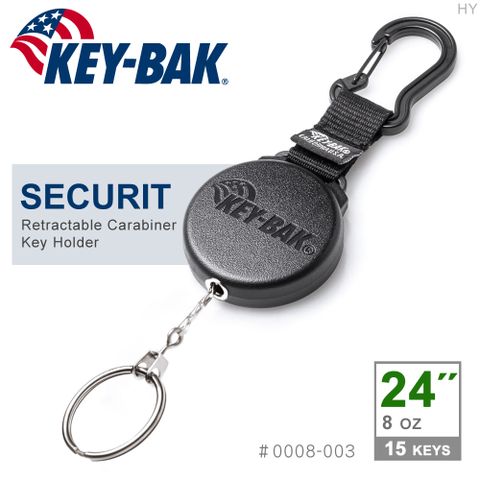 KEY -BAK SECURIT 24”伸縮鑰匙圈 (鋼鏈款) #0008-003