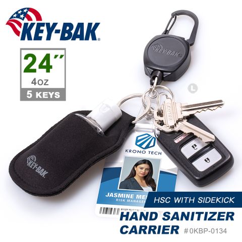 KEY BAK SIDEKICK系列 24”伸縮鑰匙圈+瓶裝袋 (#0KBP-0134)