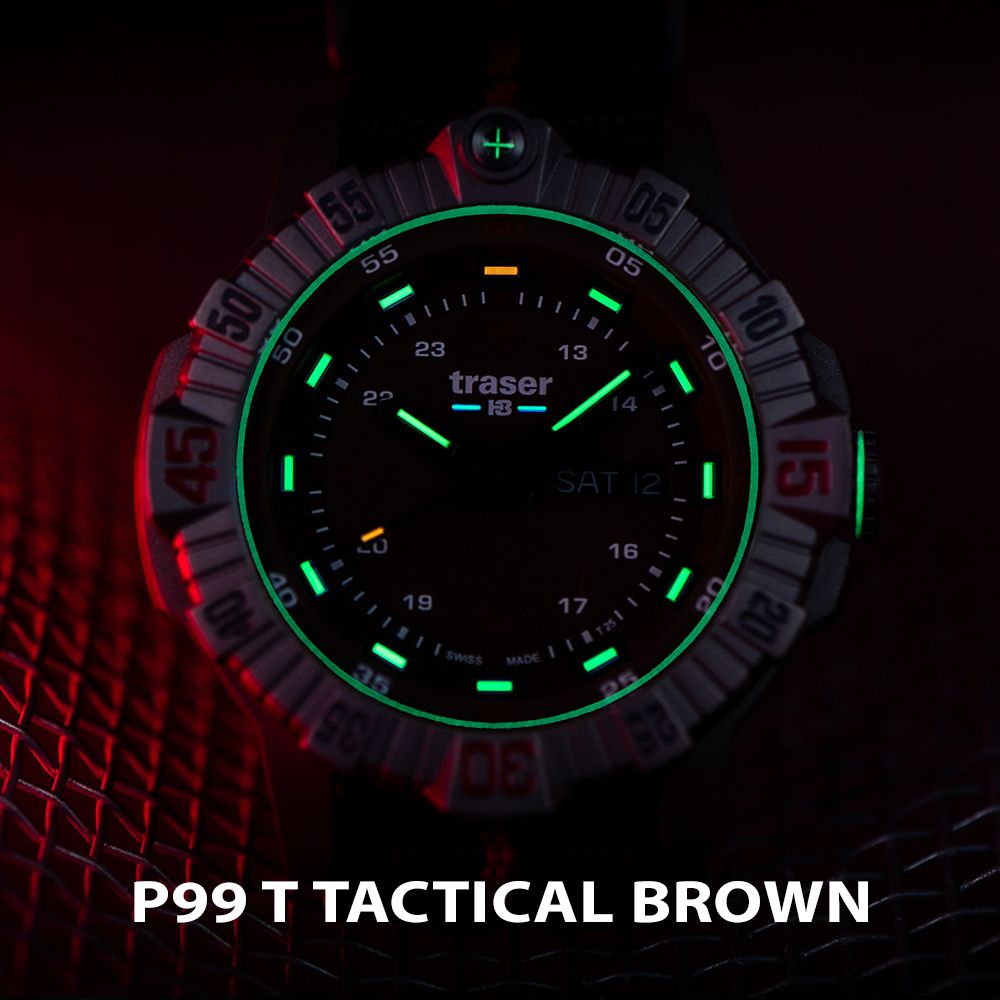 TRASER  P99 T Tactical Brown 軍錶(咖啡尼龍錶帶) #110669