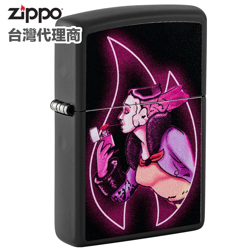 Zippo  Black Matte Color Image 防風打火機