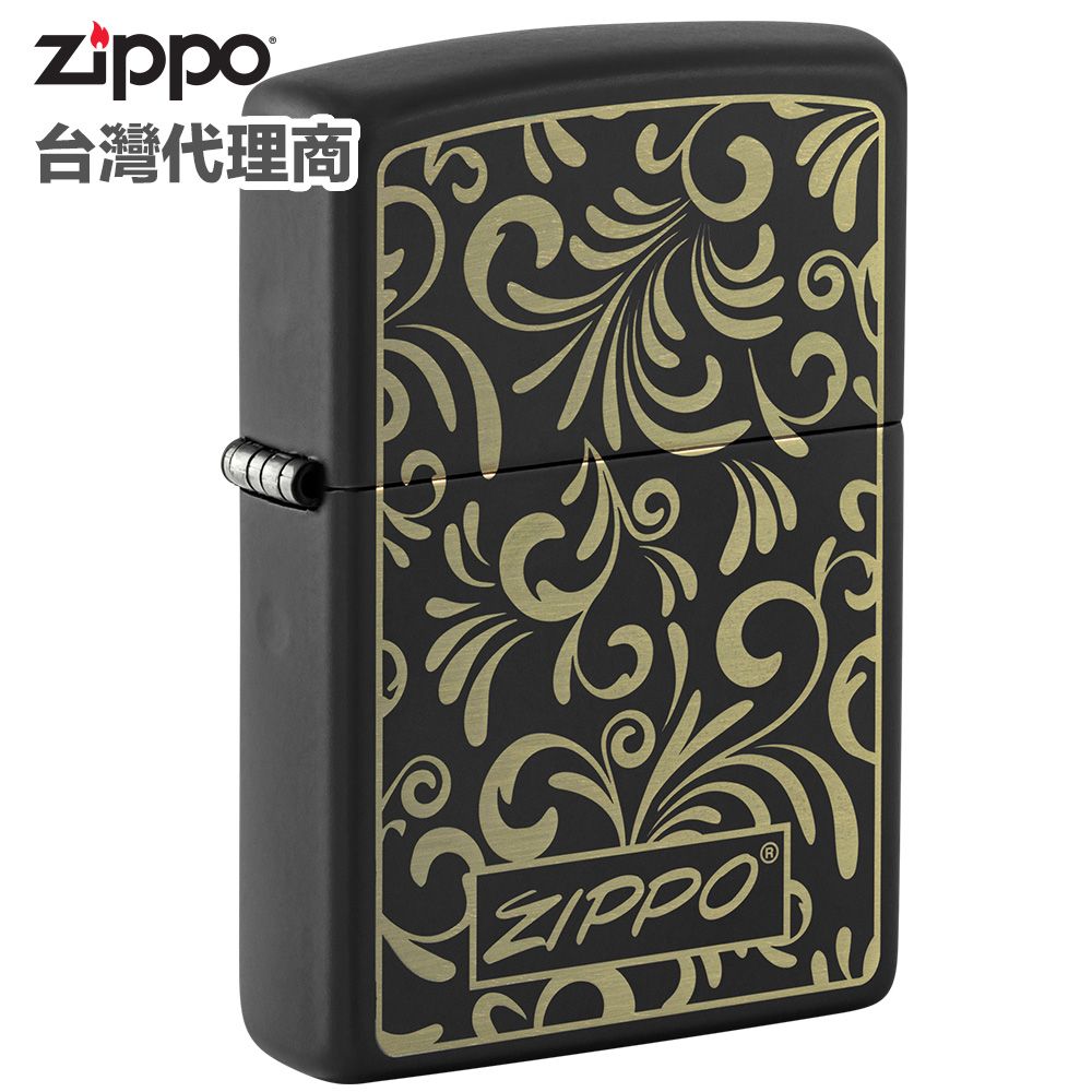 Zippo  Black Matte Laser Engrave 防風打火機