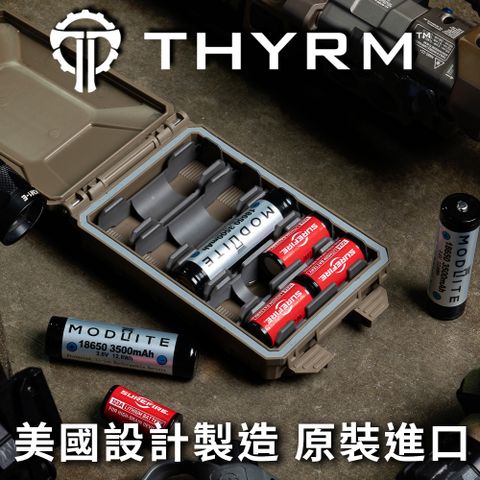 THYRM 美國 CELLVAULT 5M 軍用防水綜合電池收納盒 - 黑色