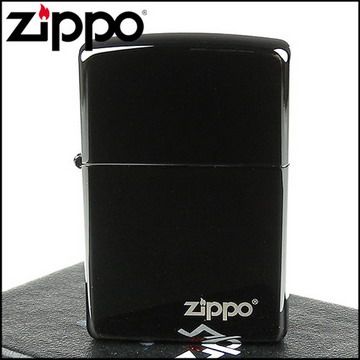 Zippo 美系~Ebony-防刮塗料烏黑鏡面打火機