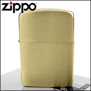 Zippo 美系~1941 復刻版打火機~(金色)拉絲打磨純銅款