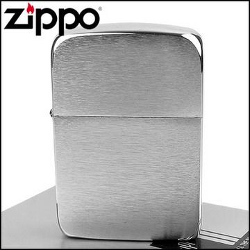 Zippo 美系~1941 復刻版打火機~(銀色)拉絲打磨電鍍鉻款