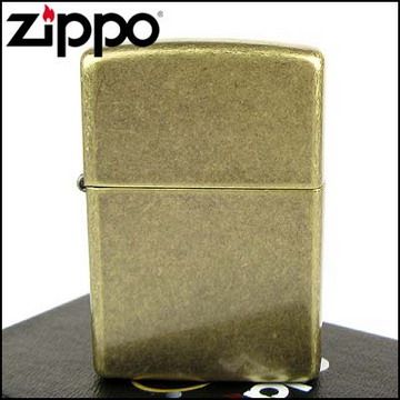 Zippo 美系~Antique Brass-仿古鍍黃銅打火機