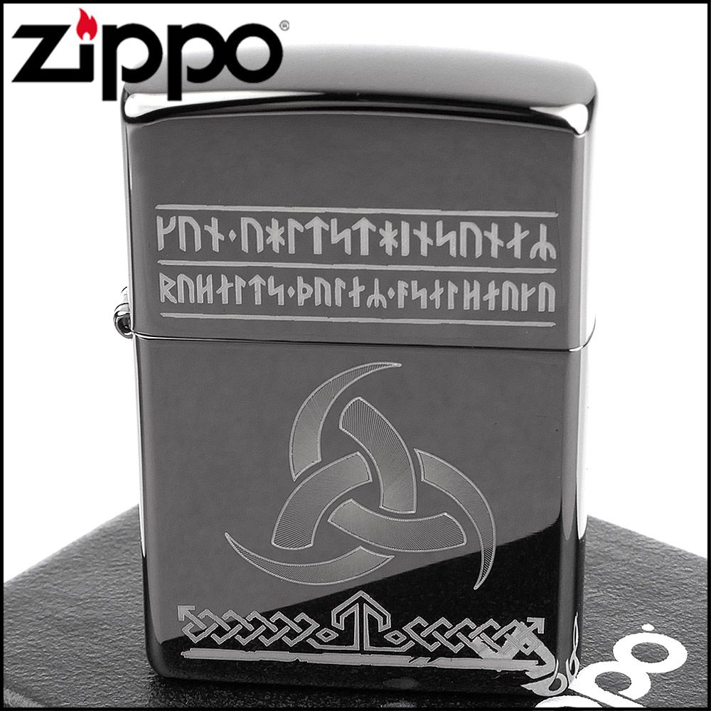 Zippo 美系~Odin-維京結圖騰雷射雕刻加工打火機