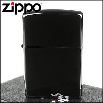 Zippo 美系~Ebony-防刮塗料烏黑鏡面打火機