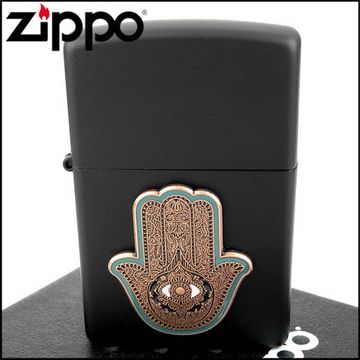 Zippo 美系~Hamsa Hand-法蒂瑪之手貼飾設計打火機