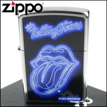 【ZIPPO】美系~Rolling Stones滾石樂團霓虹燈圖案設計打火機